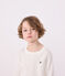 Camiseta de manga larga de punto para niño/a blanco MARSHMALLOW