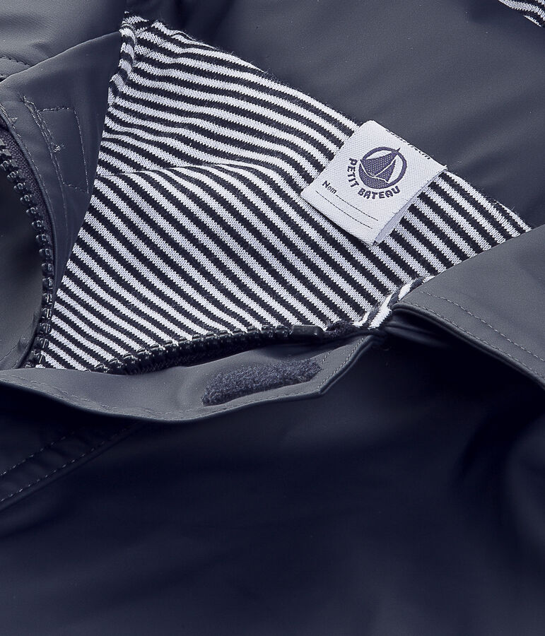 Chubasquero emblem&aacute;tico de beb&eacute; azul