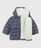 Chaqueta acolchada para bebé azul SMOKING/blanco MARSHMALLOW