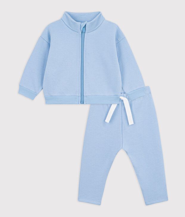 Conjunto de sudadera y pantal&oacute;n de algod&oacute;n liso para beb&eacute; FLO