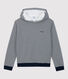 Sudadera con capucha a rayas de algodón de mujer
