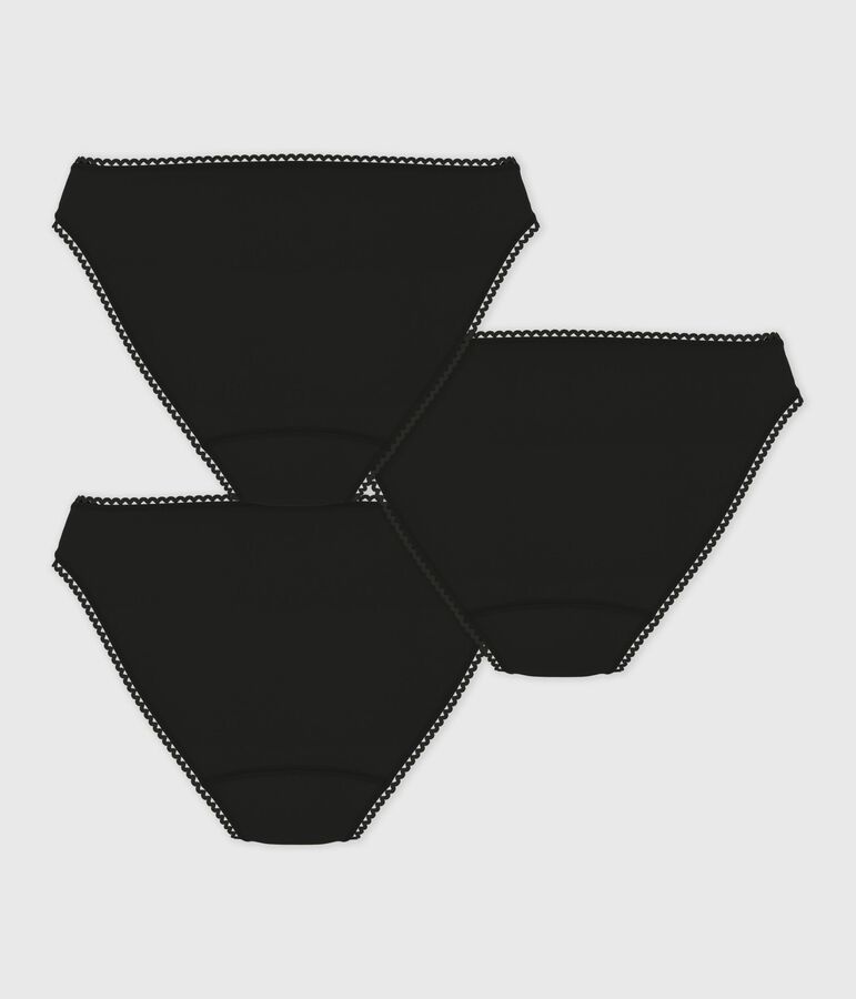 Pack de braguitas de mujer en algod&oacute;n y elastano. multicolor