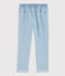 Pantalón slim de felpa vaquero de niña azul DENIM TRES CLAIR NÂ°5