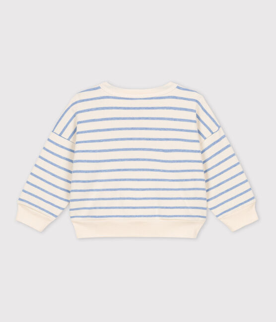Sudadera a rayas marineras de algodón de bebé blanco AVALANCHE/ SKY CHINE