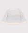 Sudadera a rayas marineras de algodón de bebé blanco AVALANCHE/ SKY CHINE