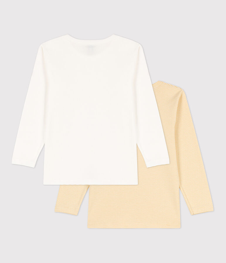 Juego de 2 camisetas de algod&oacute;n de manga larga para ni&ntilde;o multicolor