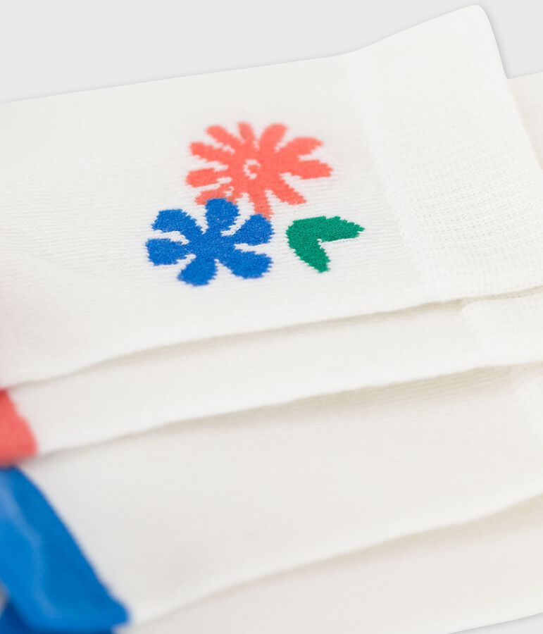 Juego de 2 pares de calcetines de ni&ntilde;a multicolor