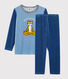 Pijama de terciopelo de niño pequeño