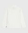 Camiseta infantil de cuello alto de algodón estampado blanco MARSHMALLOW/blanco MULTICO