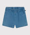Shorts de tejido vaquero ligero para bebé azul DENIM CLAIR