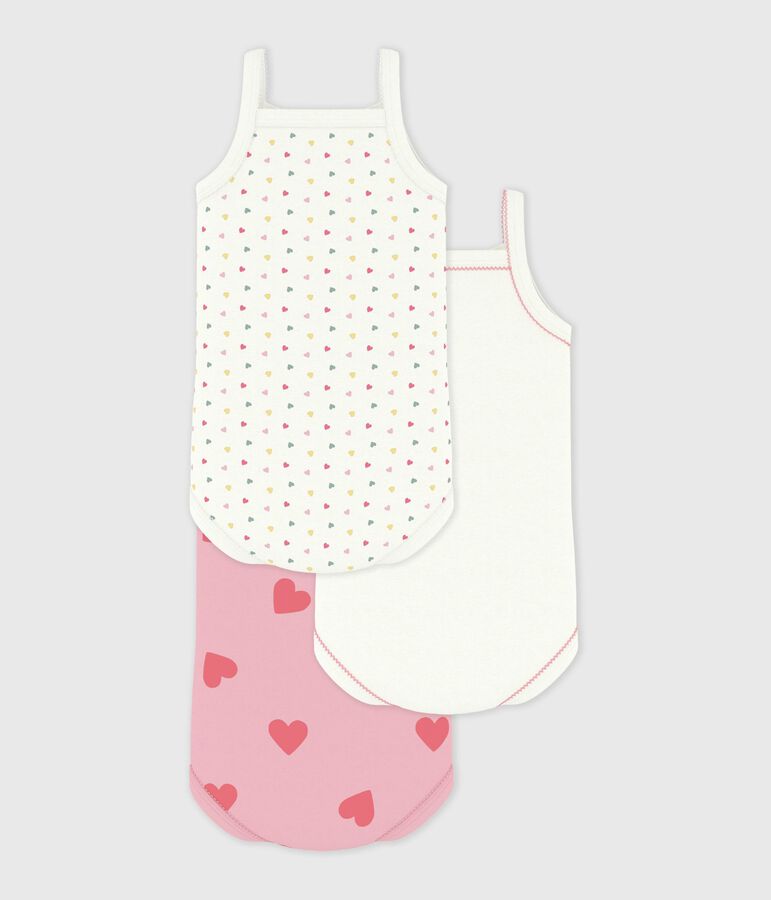 Juego de bodies de tirantes de algod&oacute;n para beb&eacute; multicolor