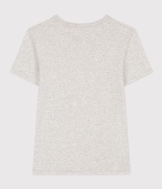 Camiseta L'ICONIQUE de algodón con cuello redondo para mujer gris BELUGA CHINE