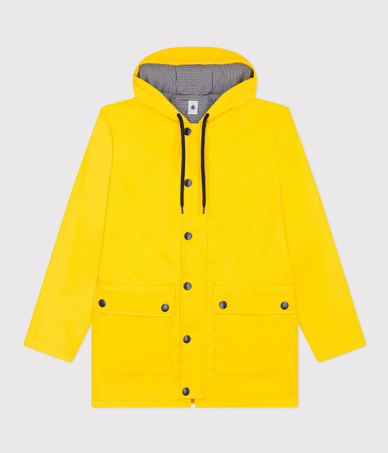 Chubasquero icónico de material reciclado y algodón orgánico amarillo JAUNE