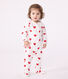 Pijama de algodón con corazones rojos para bebé