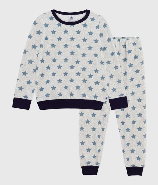 Pijama infantil de terciopelo con estampado de estrellas BELUGA/ ADRIATIC
