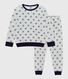 Pijama infantil de terciopelo con estampado de estrellas