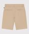 Bermudas cortas infantiles de algodón liso beige SANDER
