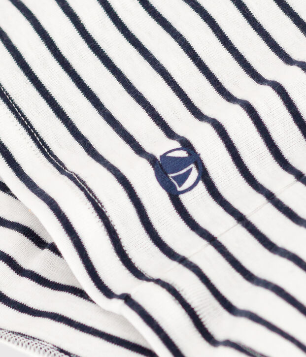 Camiseta sin mangas L'Iconique de algod&oacute;n a rayas para mujer blanco/azul