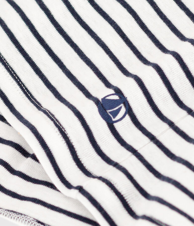 Camiseta sin mangas L'Iconique de algod&oacute;n a rayas para mujer blanco/azul