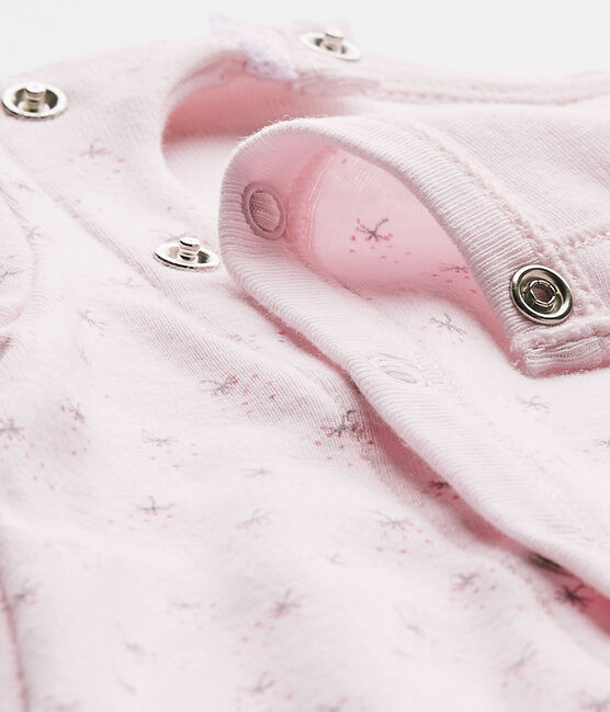 Saco bebé niña 2 en 1 rosa VIENNE/blanco MULTICO