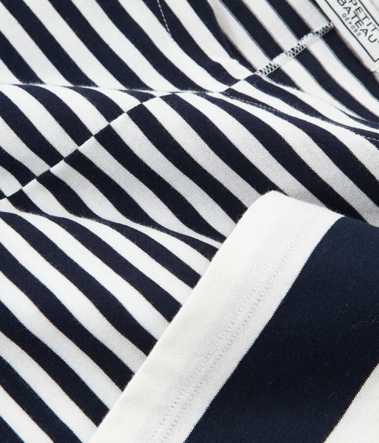 Camiseta manga corta gr&aacute;fica para mujer azul SMOKING/blanco MARSHMALLOW