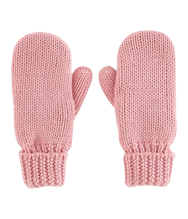 Manopla infantil para ni&ntilde;a rosa/amarillo