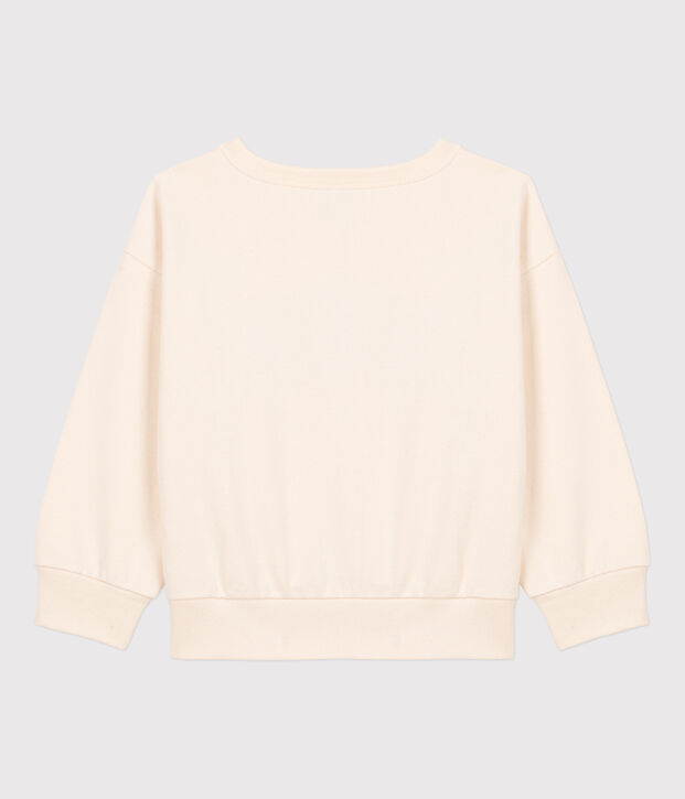 Sudadera estampada de mulet&oacute;n de ni&ntilde;a / ni&ntilde;o crudo