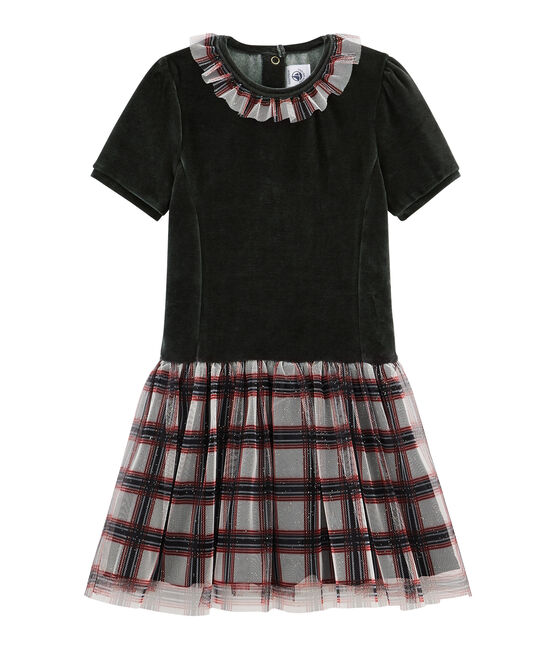 Vestido De Manga Corta Para Nina Petit Bateau