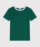 Camiseta lisa de algod&oacute;n de manga corta para mujer TREE