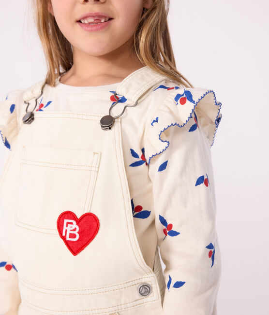 Camiseta infantil de algodón de manga larga con estampado MILK/ MULTICO