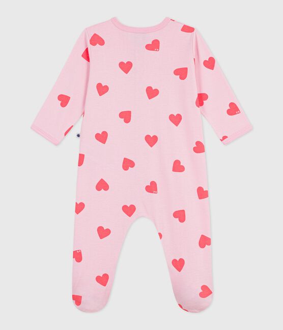 Pijama de algodón con estampado de corazones para bebé MARQUISE/ PEACHY