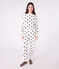 Pijama de rizo de algodón con estampado de corazones para mujer azul MILK/ SOIR