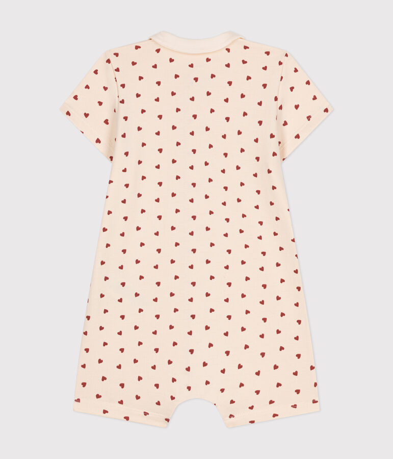 Mono corto de mulet&oacute;n ligero para beb&eacute; crudo/marron