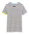 Camiseta ic&oacute;nica para mujer blanco/azul