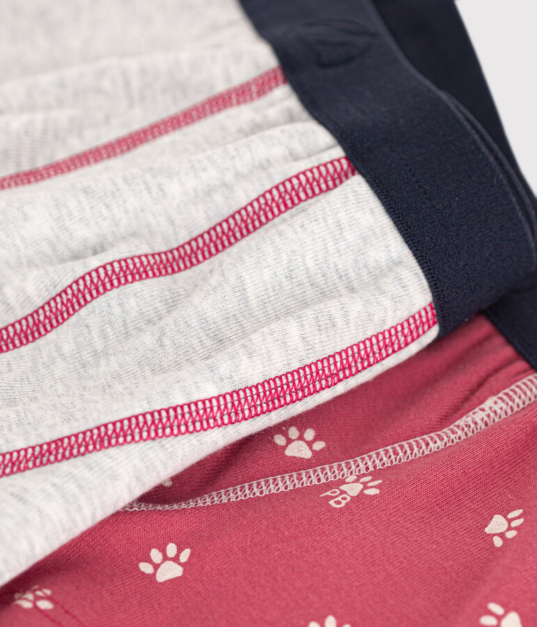 Juego de 2 b&oacute;xers de ni&ntilde;o de algod&oacute;n multicolor