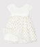 Vestido para bebé niña blanco MARSHMALLOW/amarillo OR
