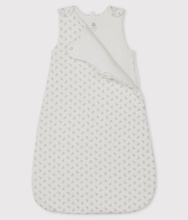 Saco de punto para beb&eacute; blanco/multicolor