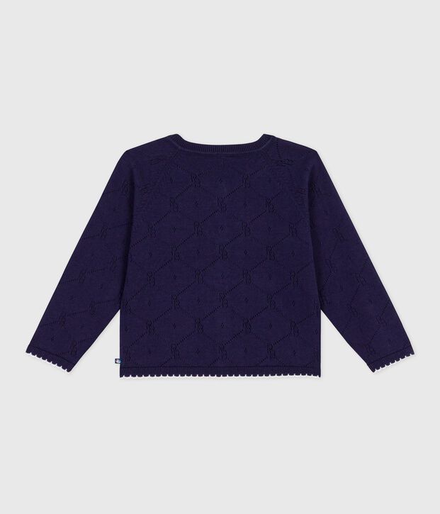 C&aacute;rdigan infantil liso de algod&oacute;n SOIR