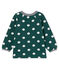 Blusa de manga larga estampada para bebé niña verde SOUSBOIS/blanco MARSHMALLOW