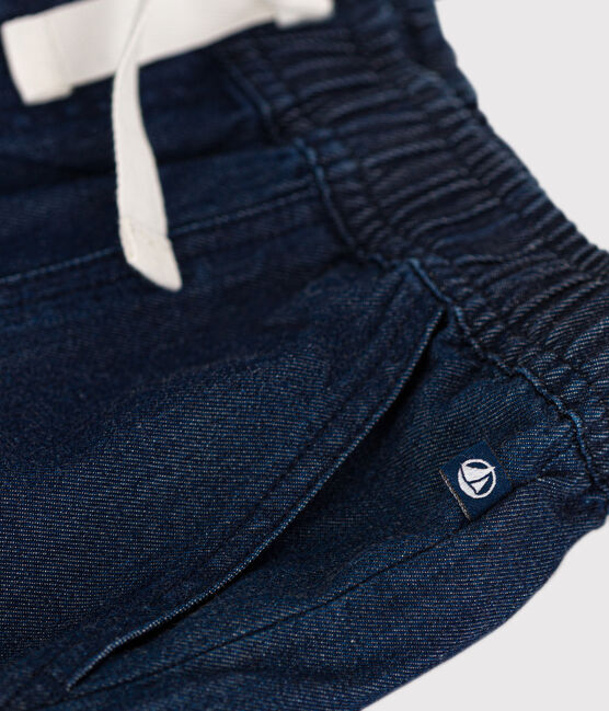 Shorts de tejido vaquero ligero para niña azul DENIM