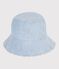 Gorro infantil de chambray azul