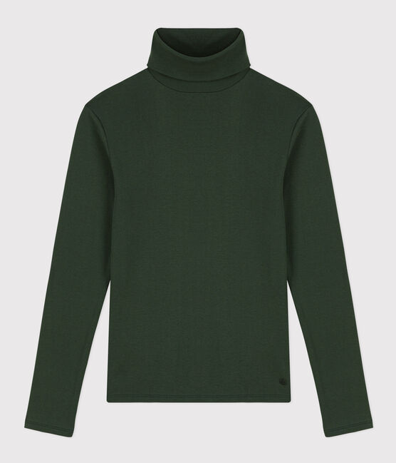 Camiseta L'ICONIQUE de algodón con cuello vuelto para mujer verde AVORIAZ