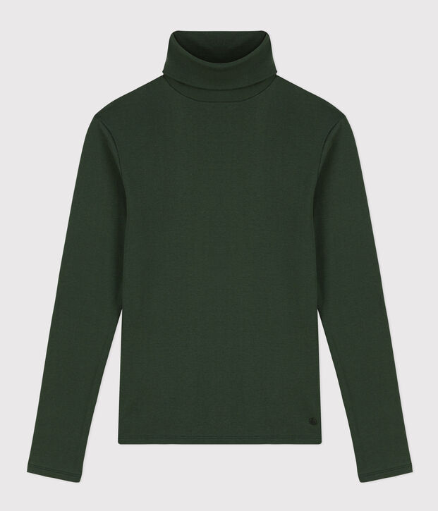 Camiseta L'ICONIQUE de algod&oacute;n con cuello vuelto para mujer verde