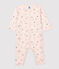 Pelele de bebé con estampado de princesa de algodón rosa FLEUR/blanco MULTICO