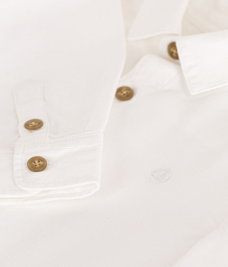 Camisa de ni&ntilde;o blanco