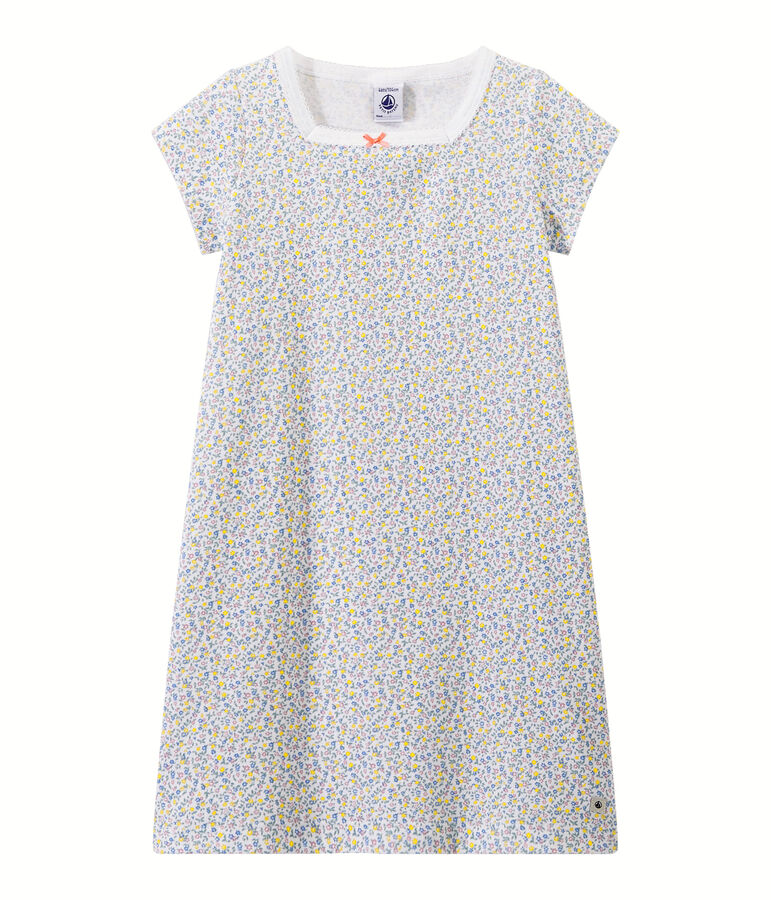 Camis&oacute;n estampado para ni&ntilde;a blanco ECUME/blanco MULTICO