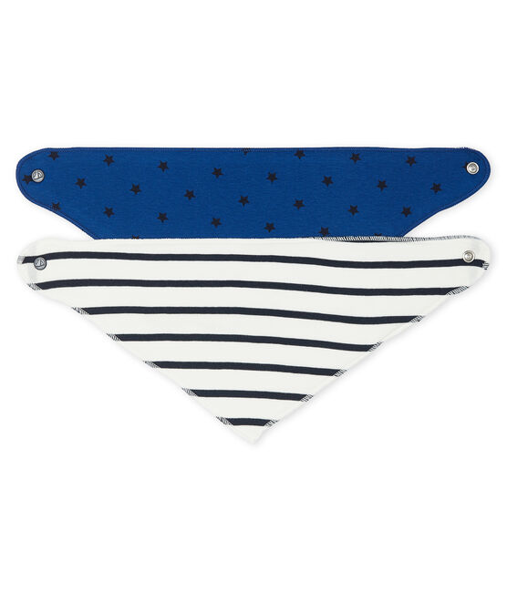 Lote de 2 bandanas-baberos para bebé niño variante 2
