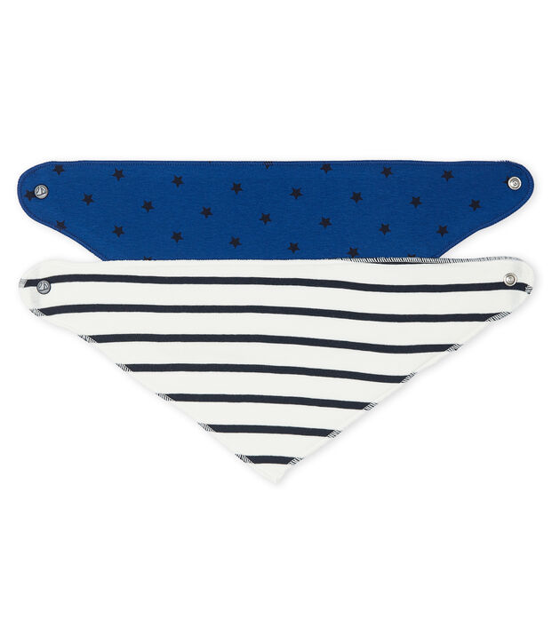 Lote de 2 bandanas-baberos para beb&eacute; ni&ntilde;o multicolor