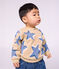 Sudadera de algod&oacute;n con estampado de corazones para beb&eacute; beige/multicolor