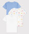 Juego de 3 camisetas de manga corta de París de algodón de niño variante 1